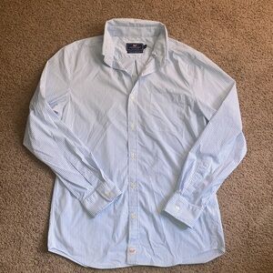 Vineyard Vines Light Blue Striped Button Down Shirt
